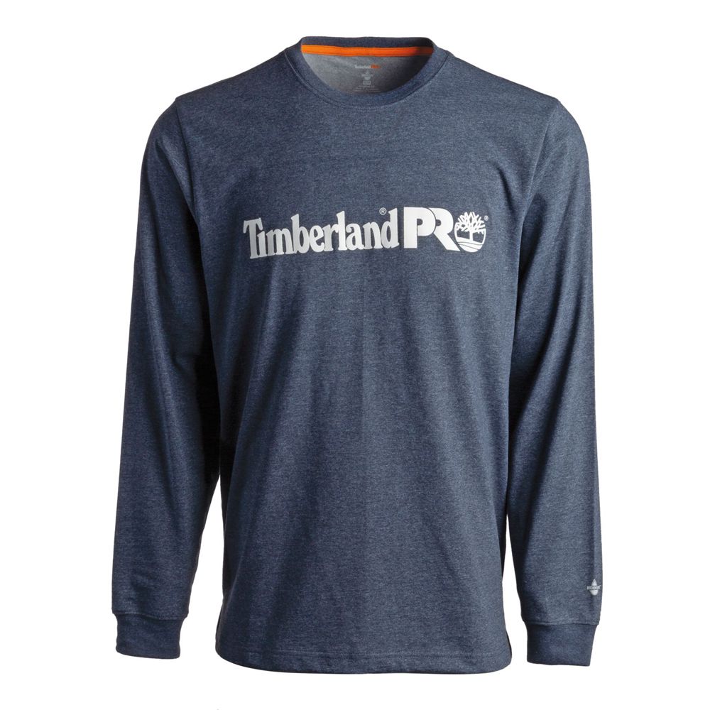 Tricouri Timberland Barbati Bleumarin - Pro® Base Plate Long-Sleeve Graphic - Romania - BNSPFV517